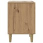 vidaXL Κομοδίνο Artisan Δρυς 43 x 34,5 x 50 εκ Επεξεργασμένο Ξύλο