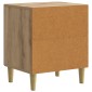 vidaXL Κομοδίνο 2 τμχ. Artisan Δρυς 43 x 34,5 x 50 εκ