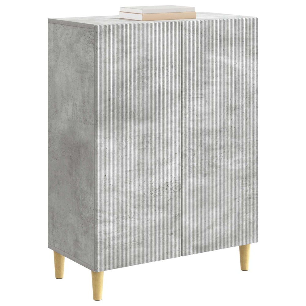 vidaXL Πλαϊνό γραφείο Γκρι Σκυροδέματος 66 x 34,5 x 90 εκ