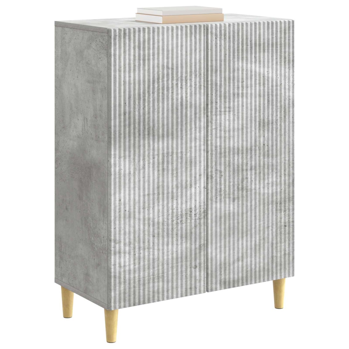 vidaXL Πλαϊνό γραφείο Γκρι Σκυροδέματος 66 x 34,5 x 90 εκ