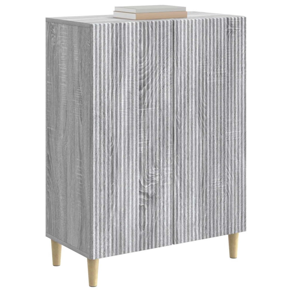 vidaXL Πλαϊνό γραφείο Γκρι Sonoma 66 x 34,5 x 90 εκ Επεξεργασμένο Ξύλο
