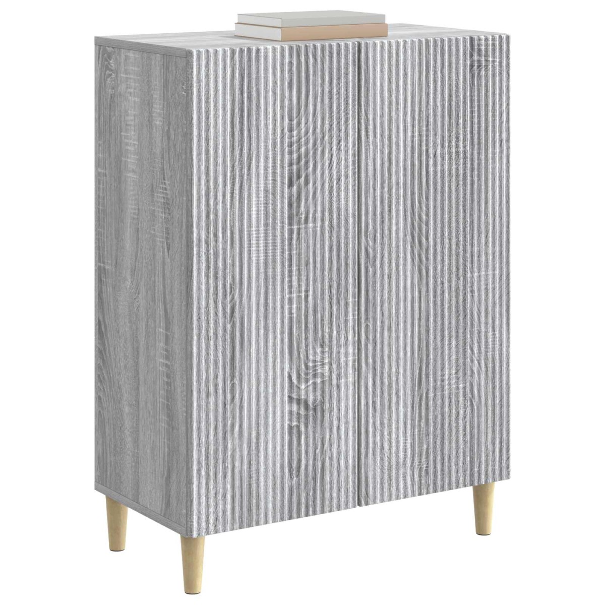 vidaXL Πλαϊνό γραφείο Γκρι Sonoma 66 x 34,5 x 90 εκ Επεξεργασμένο Ξύλο