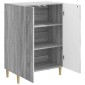vidaXL Πλαϊνό γραφείο Γκρι Sonoma 66 x 34,5 x 90 εκ Επεξεργασμένο Ξύλο
