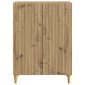 vidaXL Πλαϊνό γραφείο Artisan Δρυς 66 x 34,5 x 90 εκ