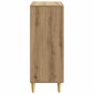 vidaXL Πλαϊνό γραφείο Artisan Δρυς 66 x 34,5 x 90 εκ