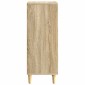vidaXL Πλαϊνό γραφείο Sonoma Δρυς 33 x 34,5 x 90 εκ Επεξεργασμένο Ξύλο