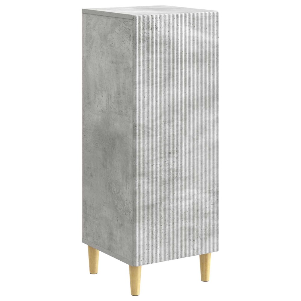 vidaXL Πλαϊνό γραφείο Γκρι Σκυροδέματος 33 x 34,5 x 90 εκ