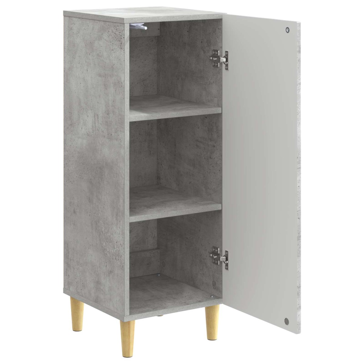 vidaXL Πλαϊνό γραφείο Γκρι Σκυροδέματος 33 x 34,5 x 90 εκ