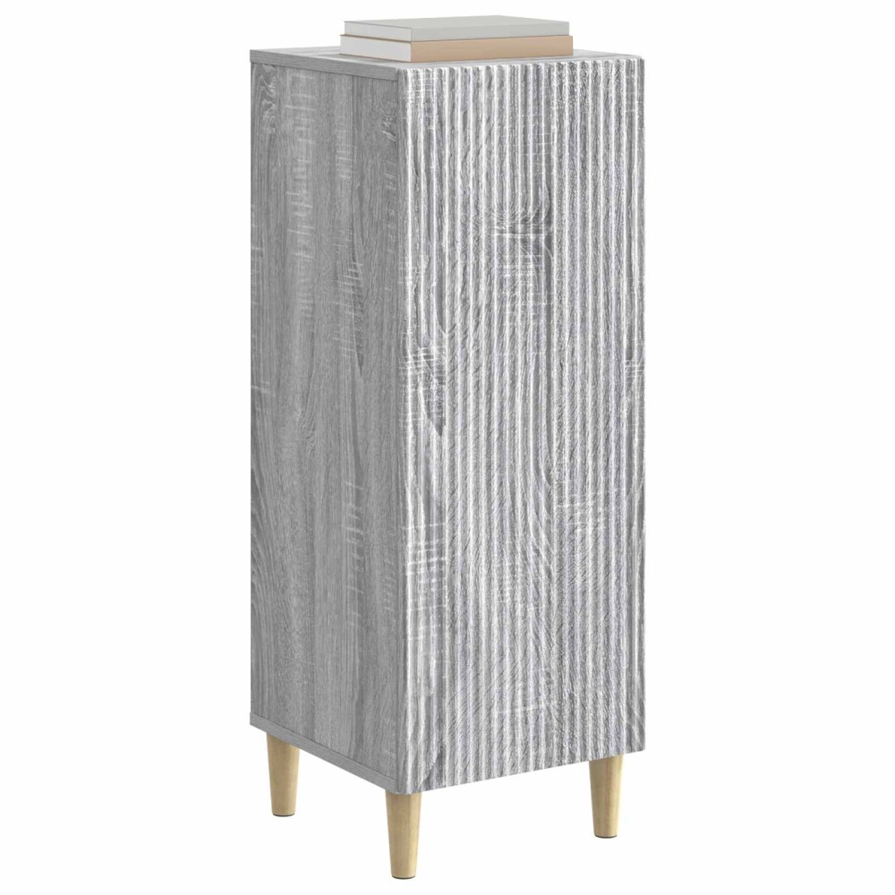 vidaXL Πλαϊνό γραφείο Γκρι Sonoma 33 x 34,5 x 90 εκ Επεξεργασμένο Ξύλο