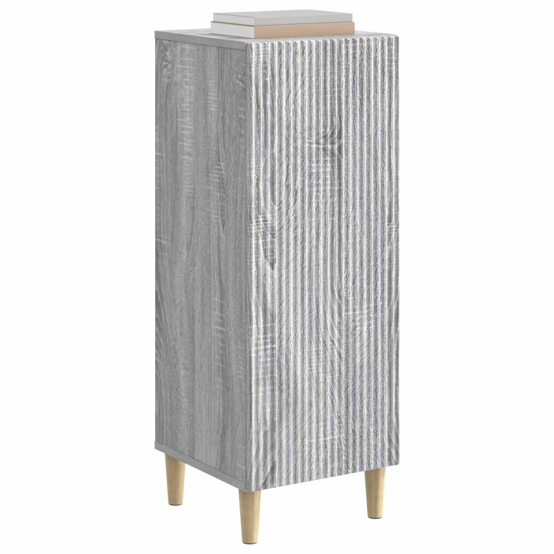 vidaXL Πλαϊνό γραφείο Γκρι Sonoma 33 x 34,5 x 90 εκ Επεξεργασμένο Ξύλο