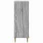 vidaXL Πλαϊνό γραφείο Γκρι Sonoma 33 x 34,5 x 90 εκ Επεξεργασμένο Ξύλο