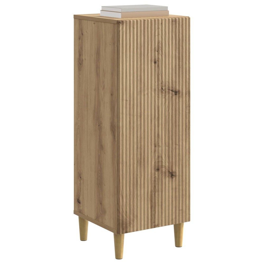 vidaXL Πλαϊνό γραφείο Artisan Δρυς 33 x 34,5 x 90 εκ
