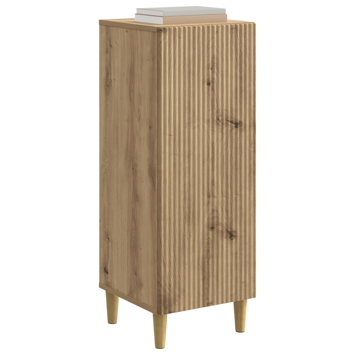 vidaXL Πλαϊνό γραφείο Artisan Δρυς 33 x 34,5 x 90 εκ