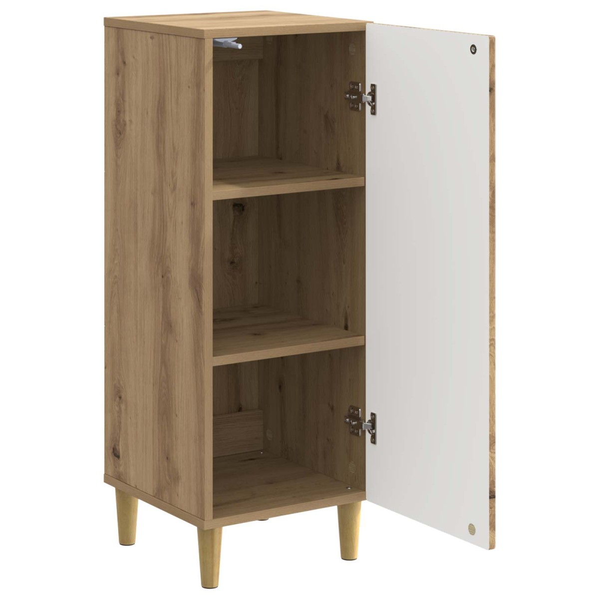 vidaXL Πλαϊνό γραφείο Artisan Δρυς 33 x 34,5 x 90 εκ