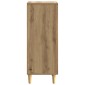 vidaXL Πλαϊνό γραφείο Artisan Δρυς 33 x 34,5 x 90 εκ