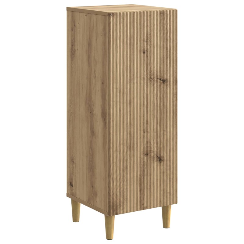 vidaXL Πλαϊνό γραφείο Artisan Δρυς 33 x 34,5 x 90 εκ