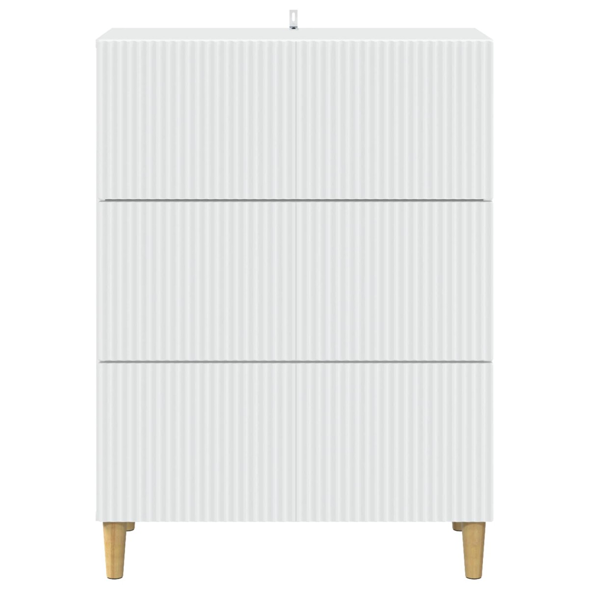 vidaXL Ντουλάπι με Συρτάρια Λευκό 66 x 34,5 x 90 εκ Επεξεργασμένο Ξύλο