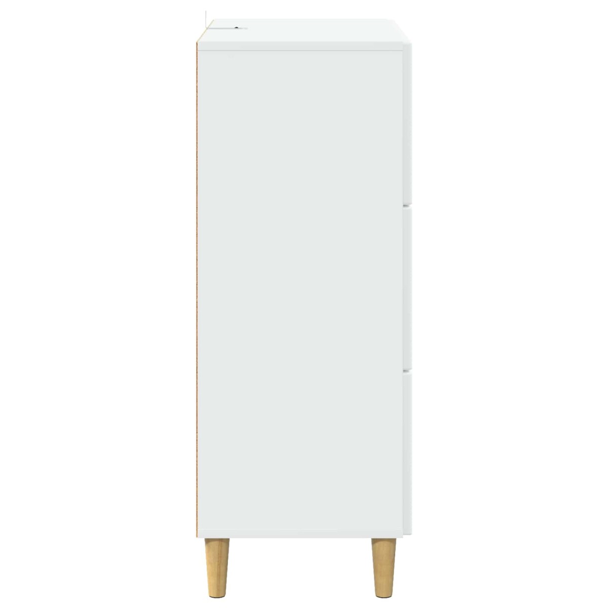 vidaXL Ντουλάπι με Συρτάρια Λευκό 66 x 34,5 x 90 εκ Επεξεργασμένο Ξύλο