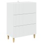 vidaXL Ντουλάπι με Συρτάρια Λευκό 66 x 34,5 x 90 εκ Επεξεργασμένο Ξύλο