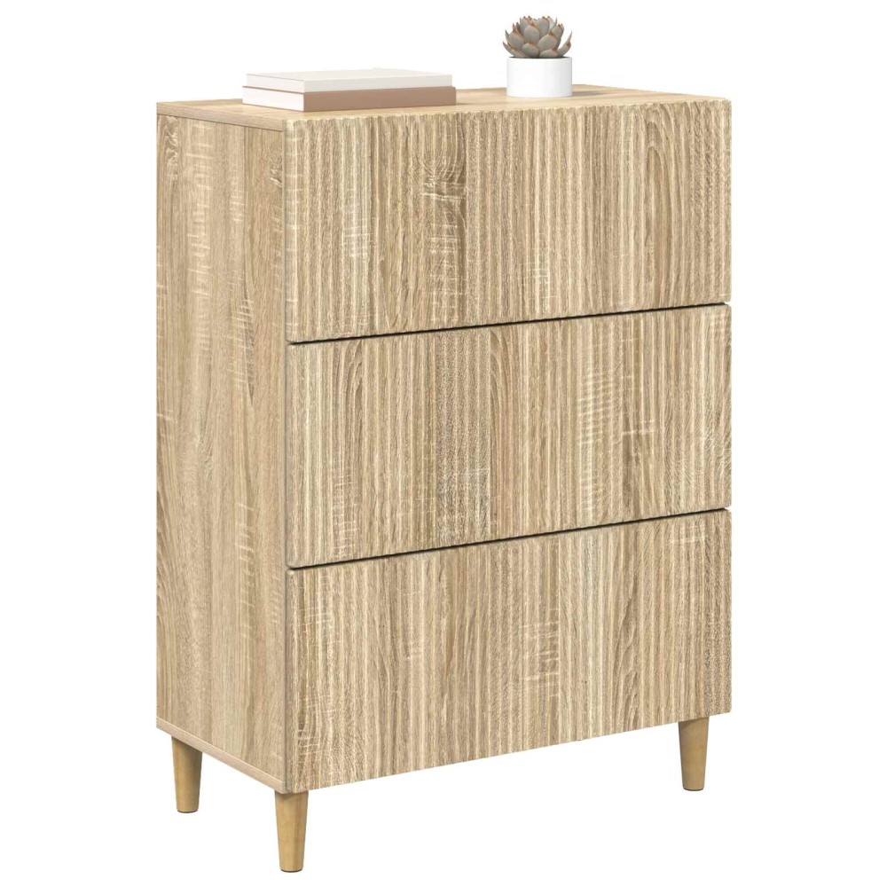 vidaXL Ντουλάπι με Συρτάρια Sonoma Δρυς 66 x 34,5 x 90 εκ