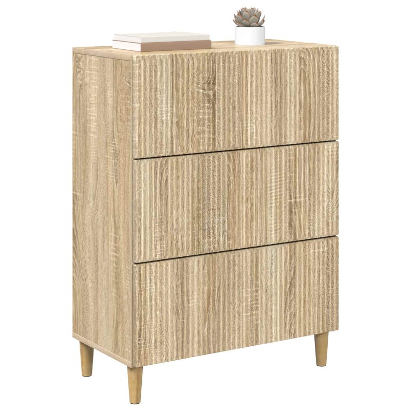 vidaXL Ντουλάπι με Συρτάρια Sonoma Δρυς 66 x 34,5 x 90 εκ