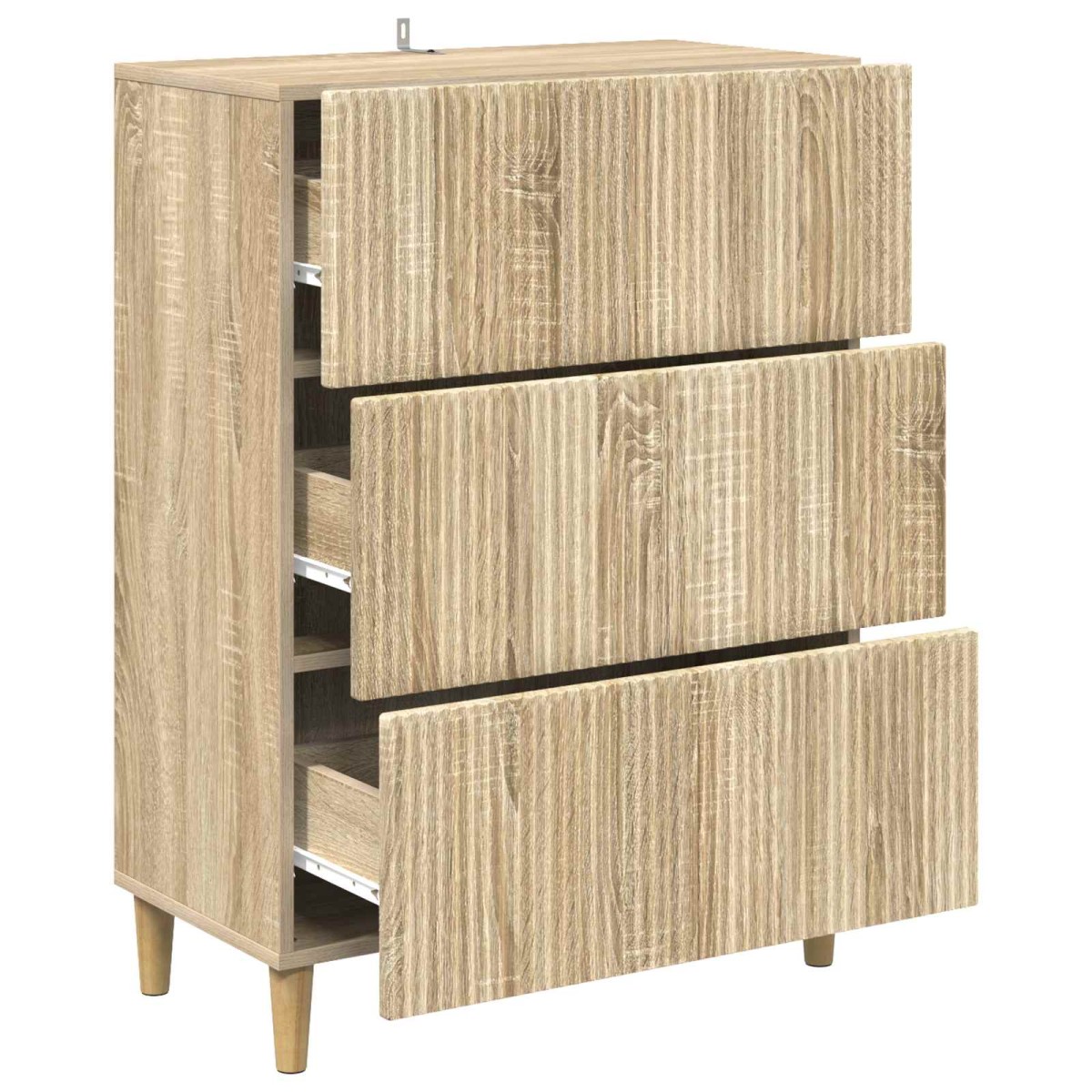 vidaXL Ντουλάπι με Συρτάρια Sonoma Δρυς 66 x 34,5 x 90 εκ
