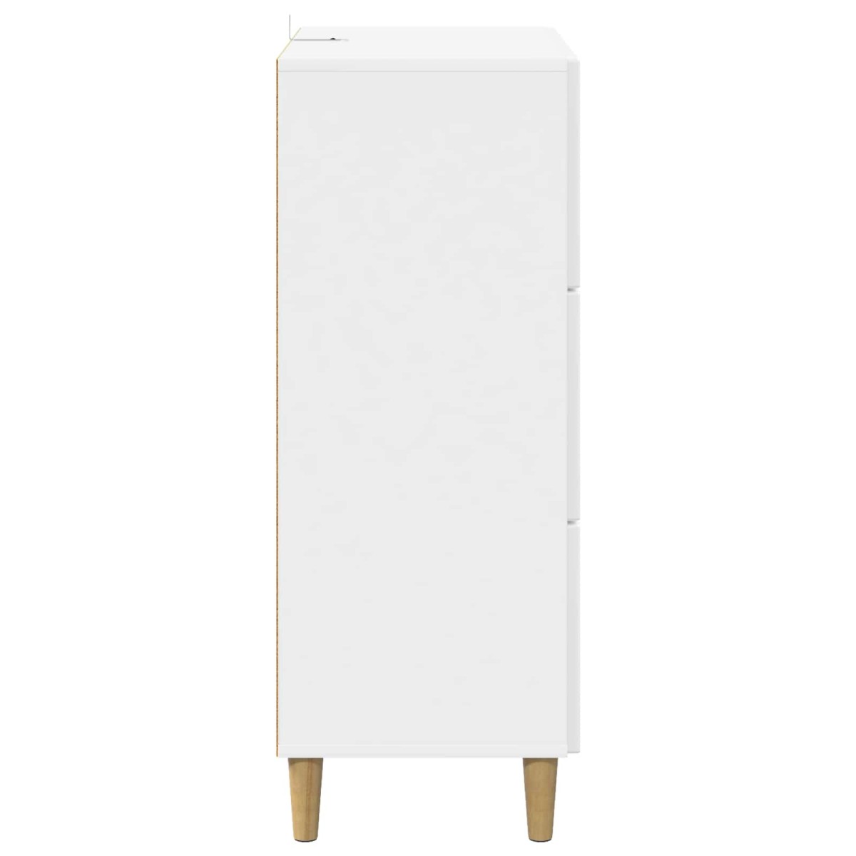 vidaXL Ντουλάπι με Συρτάρια Γυαλιστερό Λευκό 66 x 34,5 x 90 εκ
