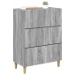 vidaXL Ντουλάπι με Συρτάρια Γκρι Sonoma 66 x 34,5 x 90 εκ
