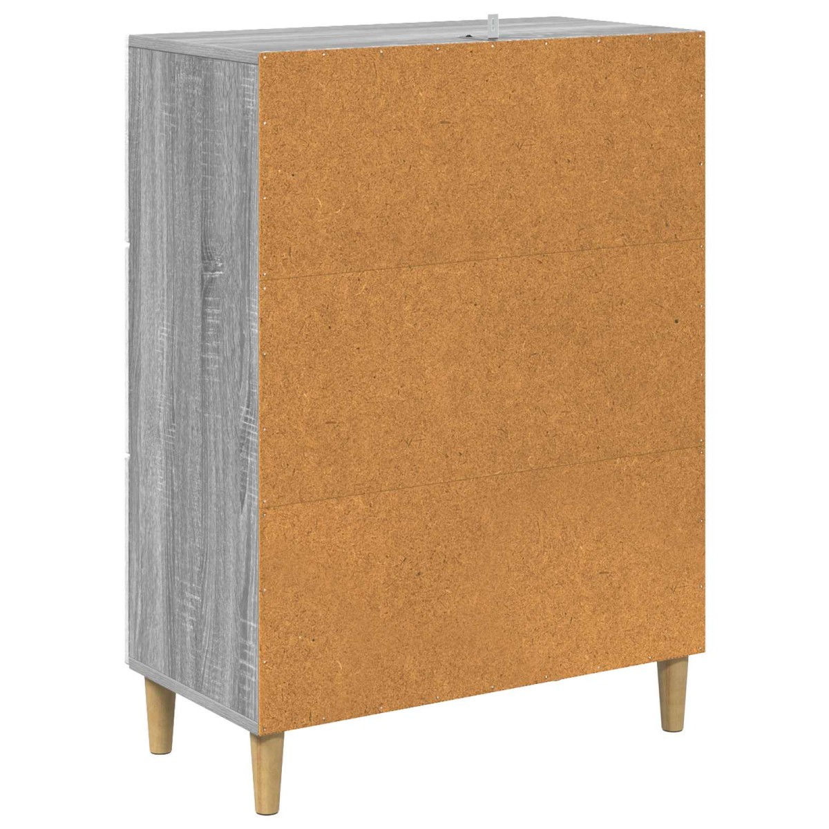 vidaXL Ντουλάπι με Συρτάρια Γκρι Sonoma 66 x 34,5 x 90 εκ