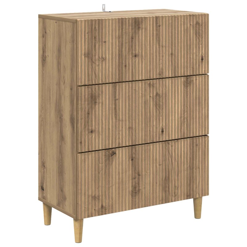 vidaXL Ντουλάπι με Συρτάρια 66 x 34,5 x 90 εκ Επεξεργασμένο Ξύλο