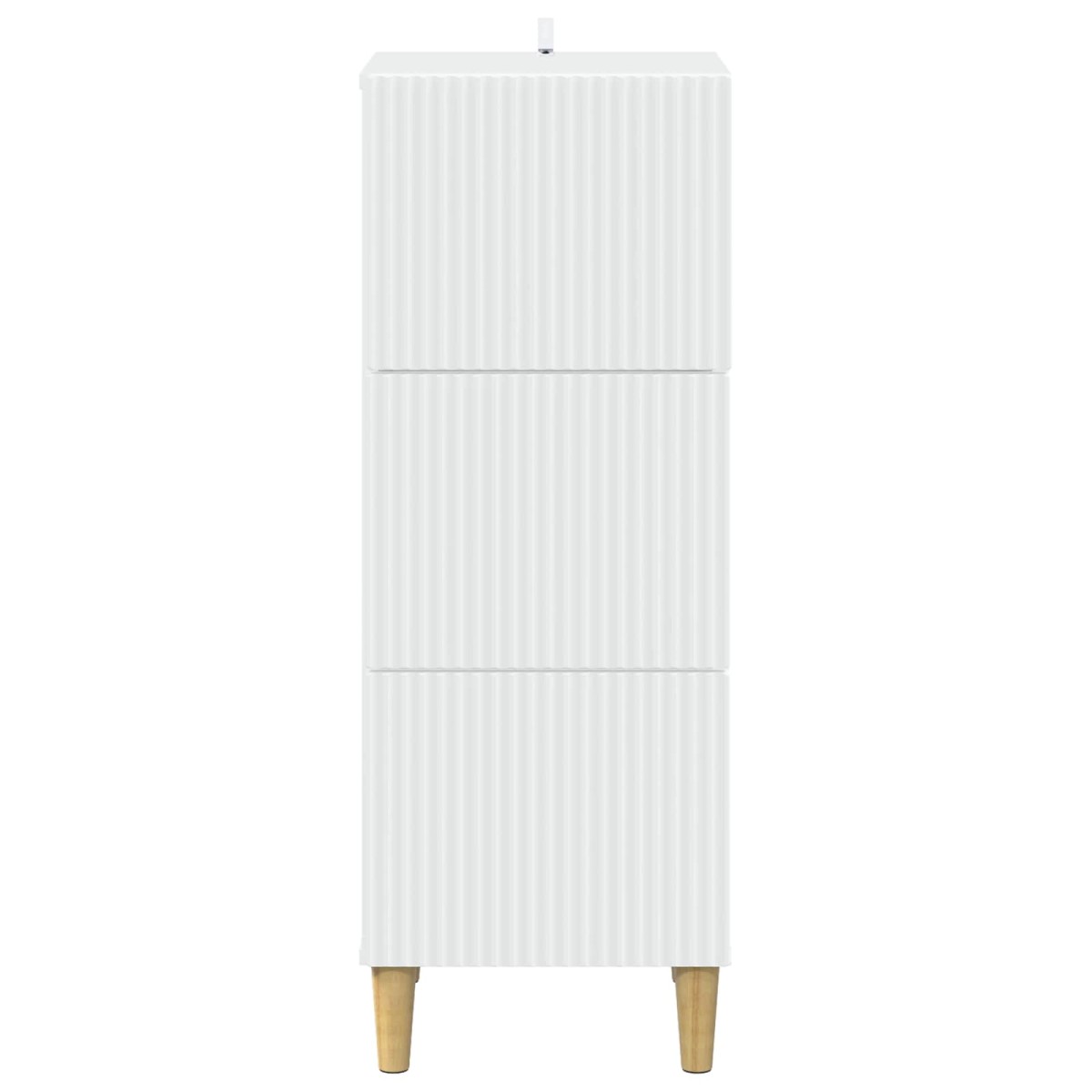 vidaXL Ντουλάπι με Συρτάρια Λευκό 33 x 34,5 x 90 εκ Επεξεργασμένο Ξύλο