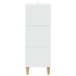 vidaXL Ντουλάπι με Συρτάρια Λευκό 33 x 34,5 x 90 εκ Επεξεργασμένο Ξύλο
