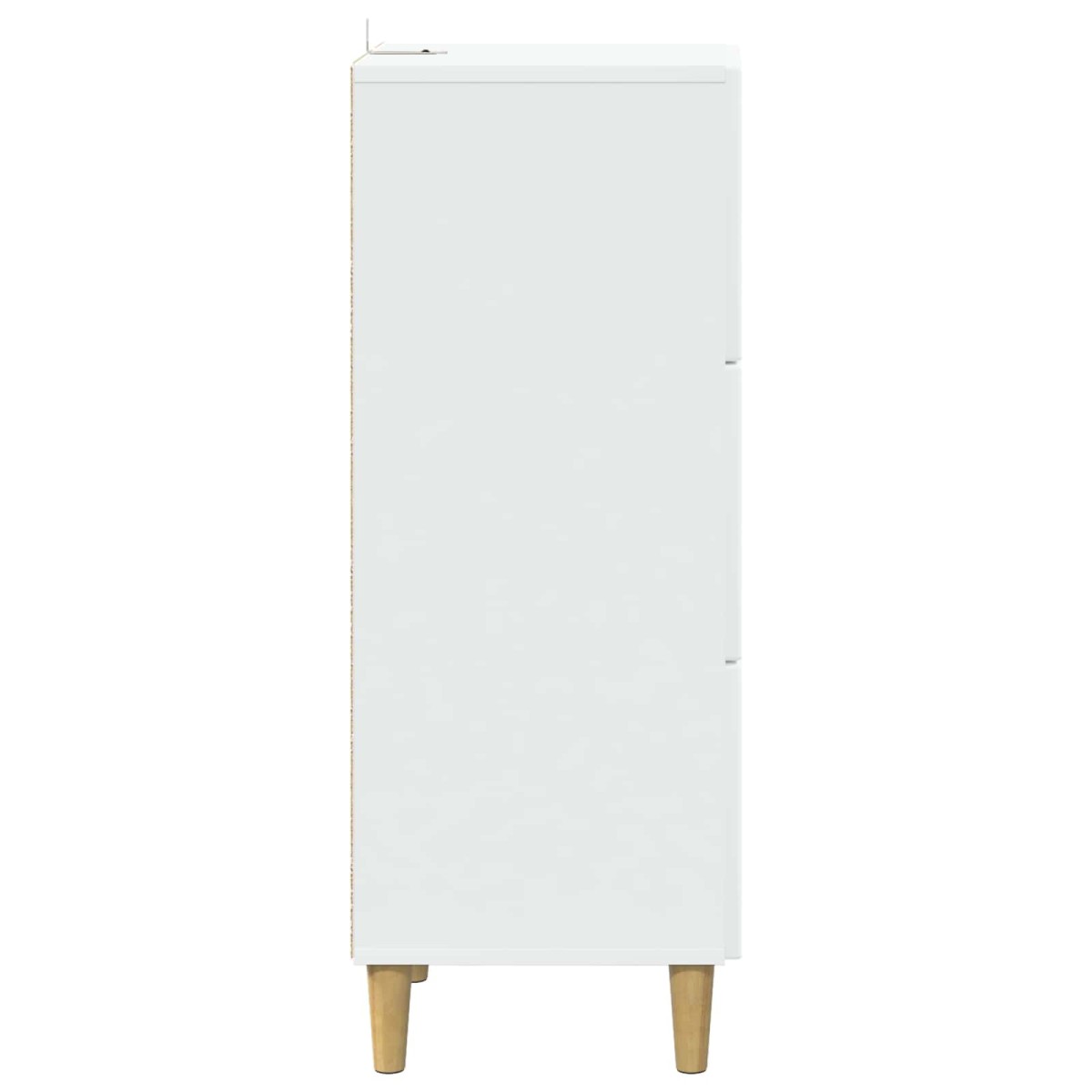 vidaXL Ντουλάπι με Συρτάρια Λευκό 33 x 34,5 x 90 εκ Επεξεργασμένο Ξύλο