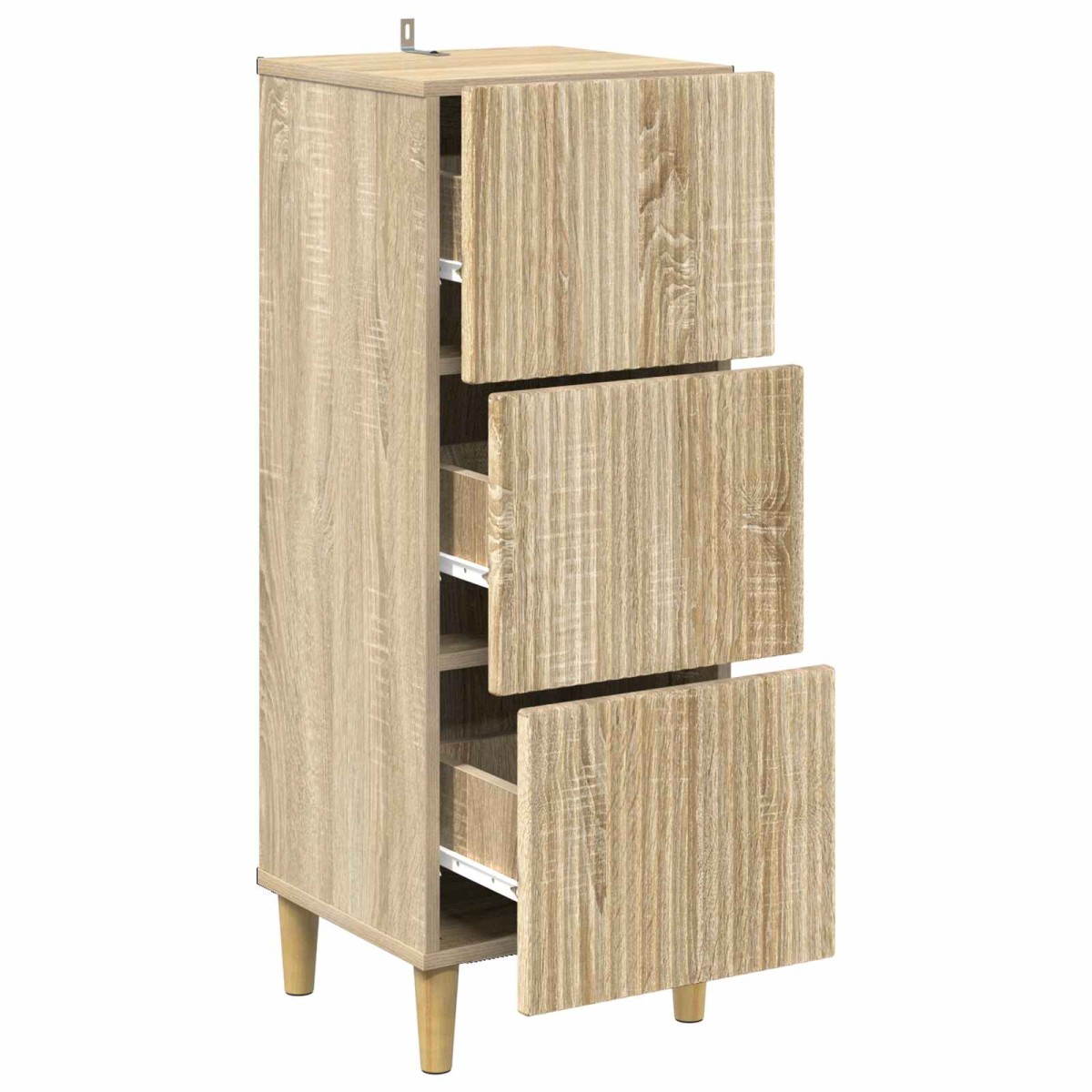 vidaXL Ντουλάπι με Συρτάρια Sonoma Δρυς 33 x 34,5 x 90 εκ