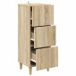 vidaXL Ντουλάπι με Συρτάρια Sonoma Δρυς 33 x 34,5 x 90 εκ