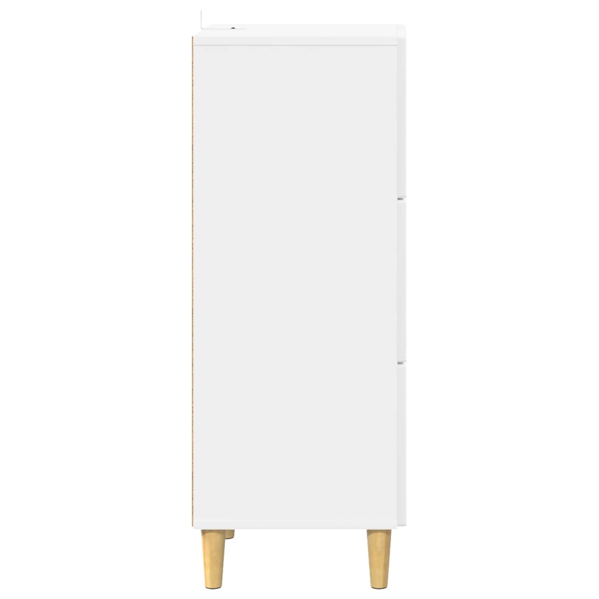 vidaXL Ντουλάπι με Συρτάρια Γυαλιστερό Λευκό 33 x 34,5 x 90 εκ