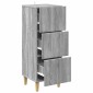 vidaXL Ντουλάπι με Συρτάρια Γκρι Sonoma 33 x 34,5 x 90 εκ