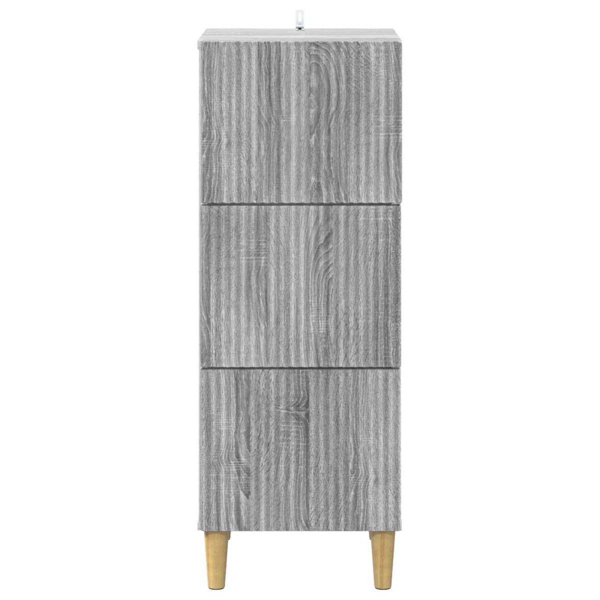 vidaXL Ντουλάπι με Συρτάρια Γκρι Sonoma 33 x 34,5 x 90 εκ