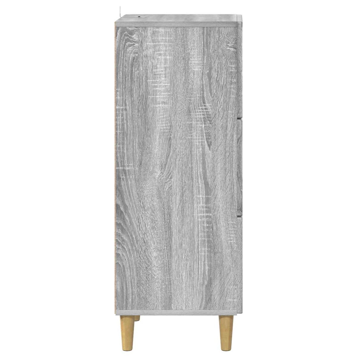 vidaXL Ντουλάπι με Συρτάρια Γκρι Sonoma 33 x 34,5 x 90 εκ