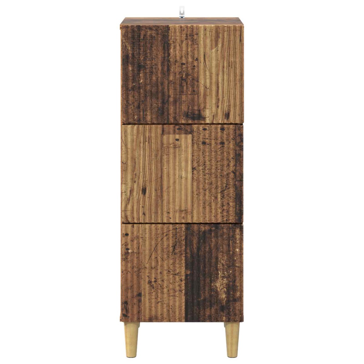 vidaXL Ντουλάπι με Συρτάρια Παλαιωμένο ξύλο 33 x 34,5 x 90 εκ