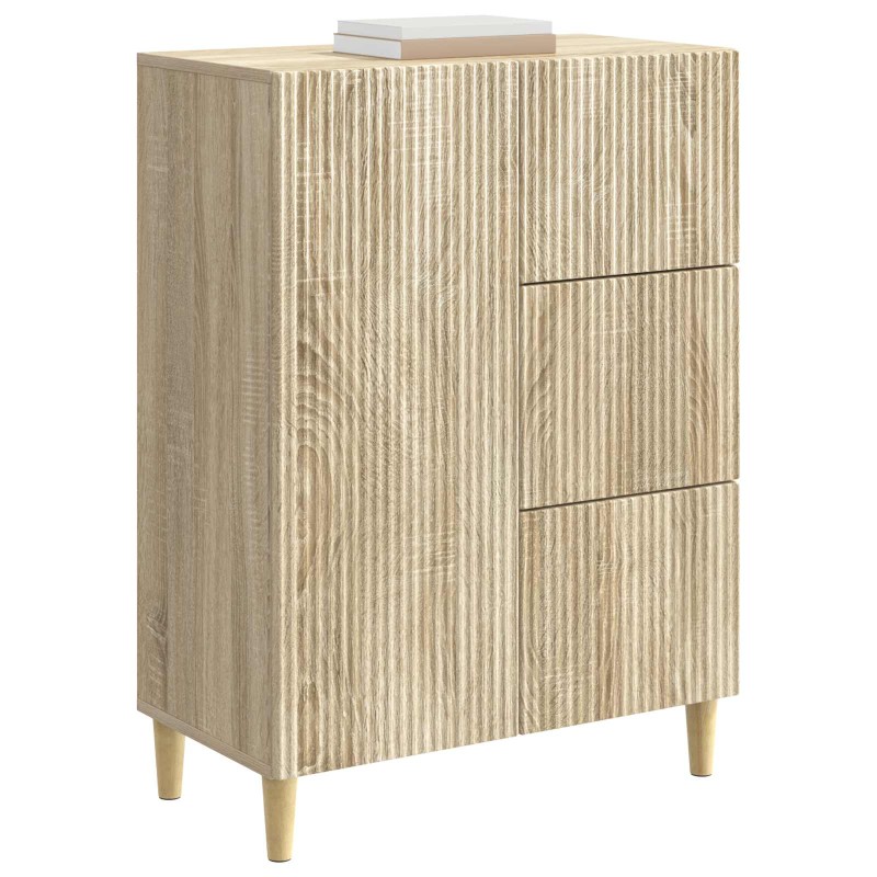 vidaXL Πλαϊνό γραφείο Sonoma Δρυς 66 x 34,5 x 90 εκ Επεξεργασμένο Ξύλο