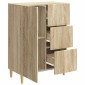 vidaXL Πλαϊνό γραφείο Sonoma Δρυς 66 x 34,5 x 90 εκ Επεξεργασμένο Ξύλο