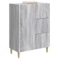 vidaXL Πλαϊνό γραφείο Γκρι Sonoma 66 x 34,5 x 90 εκ Επεξεργασμένο Ξύλο
