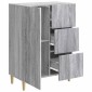 vidaXL Πλαϊνό γραφείο Γκρι Sonoma 66 x 34,5 x 90 εκ Επεξεργασμένο Ξύλο