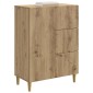 vidaXL Πλαϊνό γραφείο Artisan Δρυς 66 x 34,5 x 90 εκ