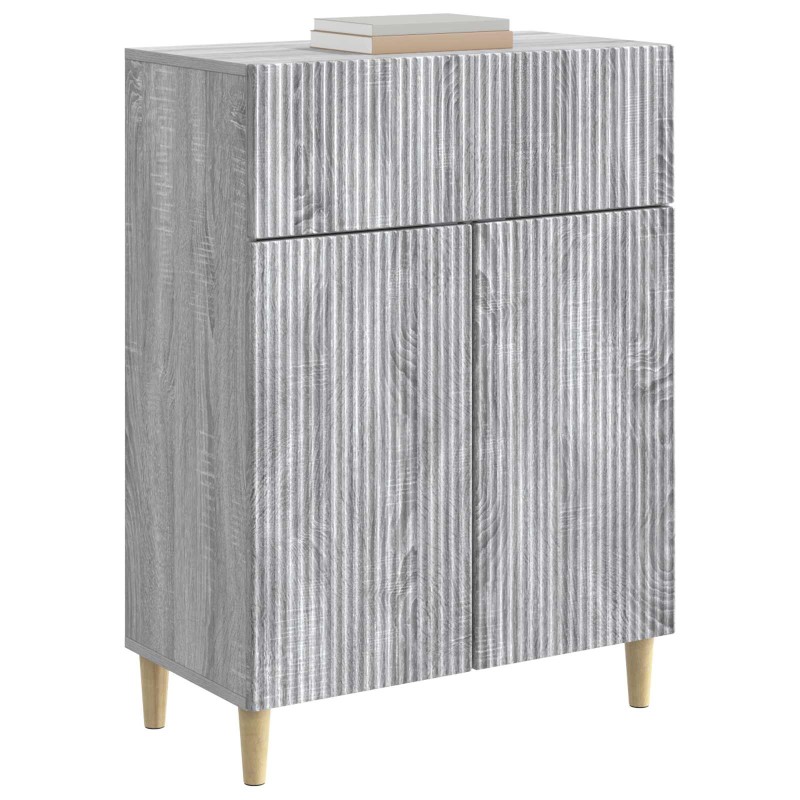 vidaXL Πλαϊνό γραφείο Γκρι Sonoma 66 x 34,5 x 90 εκ Επεξεργασμένο Ξύλο