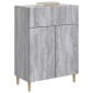 vidaXL Πλαϊνό γραφείο Γκρι Sonoma 66 x 34,5 x 90 εκ Επεξεργασμένο Ξύλο