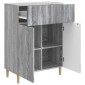 vidaXL Πλαϊνό γραφείο Γκρι Sonoma 66 x 34,5 x 90 εκ Επεξεργασμένο Ξύλο