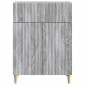 vidaXL Πλαϊνό γραφείο Γκρι Sonoma 66 x 34,5 x 90 εκ Επεξεργασμένο Ξύλο