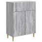 vidaXL Πλαϊνό γραφείο Γκρι Sonoma 66 x 34,5 x 90 εκ Επεξεργασμένο Ξύλο